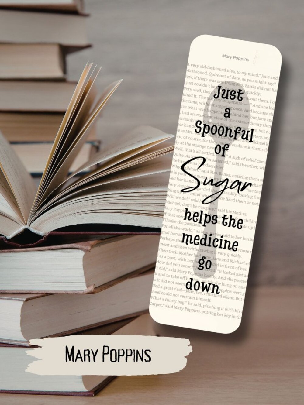 Mary Poppins Bookish Book Page Bookmark